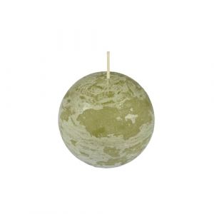 Homéa, Bougie Boule D7,5 x H7 cm Rustique Coloris Tilleul