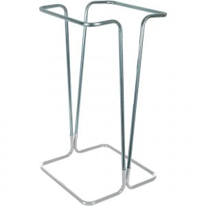 Support sac poubelle d'intérieur sur pied blanc sans couvercle 110 L