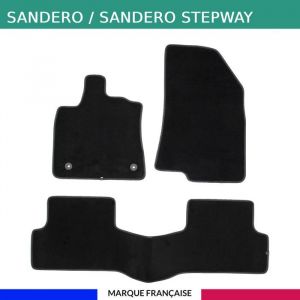 Tapis de voiture - Sur Mesure pour sandero / stepway (dès 01/2021) - 3 pièces - Tapis de sol antidérapant pour automobile