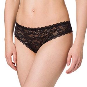 Aubade Thong Panties pour Femme - Rosessence - Noir 40 (Taille FR: 3)