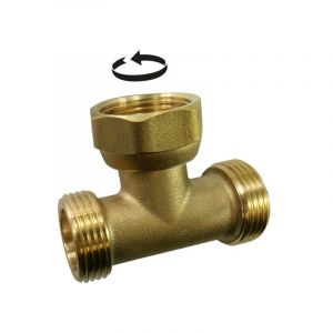 Comptoir de picardie Sans marque T&eacute; &agrave; visser laiton M 12 x 17 pour cuivre