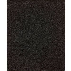 Kwb Feuille de papier abrasif imperméable 230x280 mm en carbure de silicium de grain 1000, encollage de résine synthétique de haute qualité et support imperméable pour le ponçage fin de la carrosserie