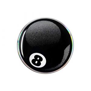 Quattroerre Adh&eacute;sif 3D Boule de Billard 8, Schwarz