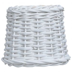 VidaXL Abat-jour Osier 25x17 cm Blanc