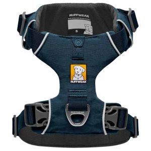 Image de Ruffwear Front Range - Harnais pour Chien Matelassé Anti-Traction et Réfléchissant, Taille M, Bleu Nuit