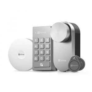 Image de Ezviz Serrure intelligente multi-utilisateurs DL01 Pro + clavier + pont A3