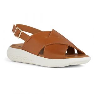 Geox Fille D Spherica Ec5 C, Cognac, 39 EU