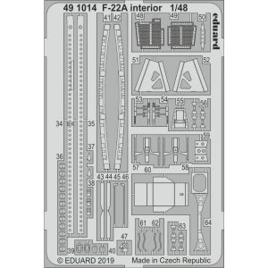 Eduard F-22a Interior For Hasegawa - 1:48e Accessories