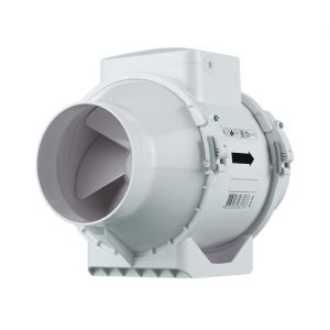 Ventilateur de gaine - TT 100 ECONOPRIME - ETT100 Diam&egrave;tre 100 mm - D&eacute;bit max vitesses 1 / 2 : 147 / 187 m3/h