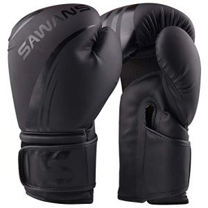 SAWANS Gants de Boxe Professionnels MMA Sparring, Kickboxing, Sac de Frappe d'entraînement Muay Thai