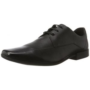 Image de Clarks Glement Over, Derbys Homme, Noir (Black Leather-), 39.5 EU