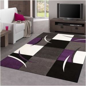 Unamourdetapis UN AMOUR DE TAPIS - DIAMOND COMMA - tapis Moderne Design - Plusieurs Couleurs et Tailles Disponibles 280x380 Violet