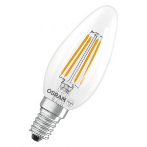 Osram BTE2 Ampoule LED Flamme verre clair 4W=40 E14 chaud