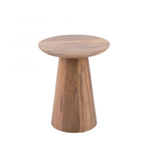 Image de Present time Table d'appoint en bois de manguier D30cm bois clair