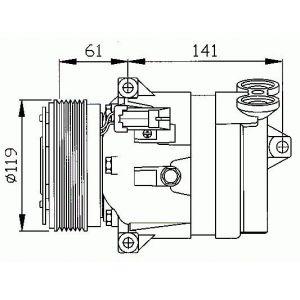 NRF Compresseur De Climatisation OPEL,FIAT,SAAB 32021 51783368,51810417,01135240 Compresseur De Clim,Compresseur, climatisation 01135292,1135157