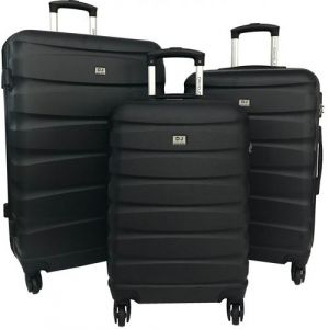 David Jones Set de 3 Valises Rigides ABS NOIR - BA10303-NOIR