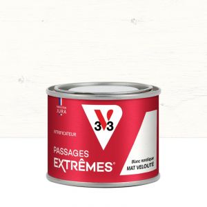 V33 Vitrificateur passages extr&ecirc;mes mat velout&eacute; blanc nordique 125ml