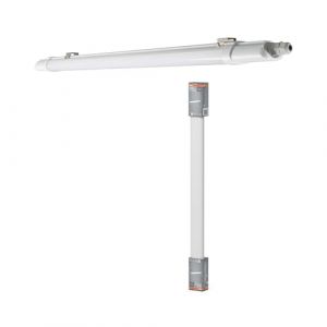 Osram Réglette LED étanche Submarine Slim 10W, 4000K, 900 lm, IP65, fine (35 mm), étanche à la poussière et à l'eau, polycarbonate