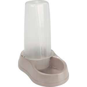 Zolux Distributeur eau & croquettes 0.65l gris rose