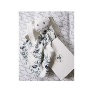 Doudou lapin edgar - coloris multicouleur collection monceau