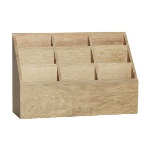 Boîte à archives en bois de chêne - Hübsch