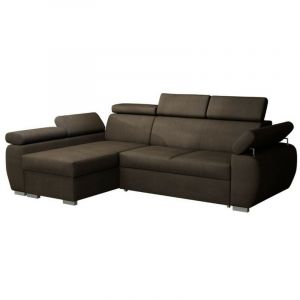 Columbus Mobilier1 - Canap&eacute; d'angle 132, Paros 4, Fonction de couchage, Bo&icirc;te de literie, 255x170x85cm - Paros 4