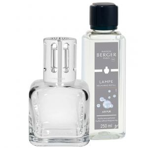 Lampe Berger GLACON Transparent Coffret Cadeau Ice Cube Verre 250 ML
