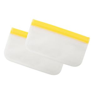 Dotz 2 sacs de conservation réutilisables jaunes 0,29L