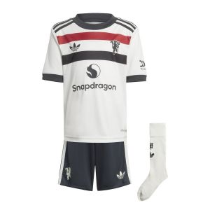 Adidas Manchester United 3ème Maillot 2024/25 Mini-Kit Enfant, pointure 98cm - ['Blanc'] - Taille 98cm
