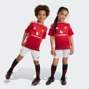 Adidas Manchester United Maillot Domicile 2024/25 Mini-kit Enfant, pointure 92cm - ['Rouge'] - Taille 92cm