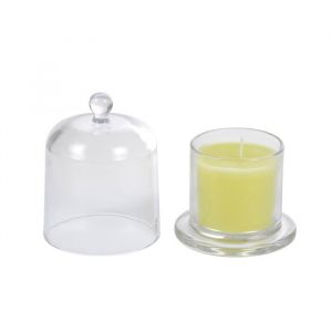 Image de Bougie verrine cloche - 8,4 x h11 cm - Menthe
