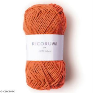 Image de Rico Design Fil à crocheter en coton - Ricorumi - Smokey orange - 25 g