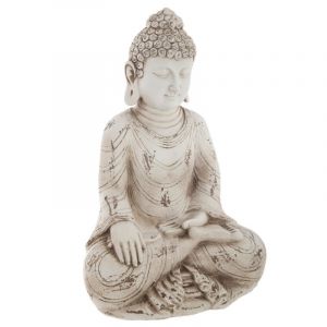 Image de Statuette de Bouddha is "Résine" 31cm Blanc Prix