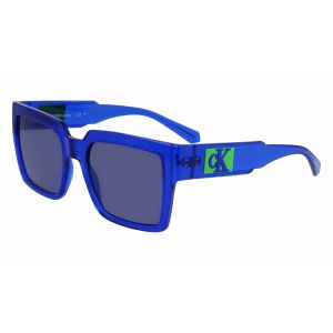 Calvin Klein Unisex J23622S 400 Lunettes de soleil Bio-inject Bleu Gris Carré Normale Normale