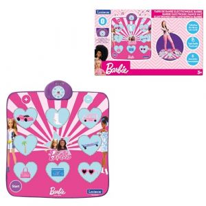 Lexibook Mattel Barbie, Tapis de Danse &eacute;lectronique Barbie, Bluetooth et Lumineux avec 6 Modes de Jeu, Rose, DM10BB