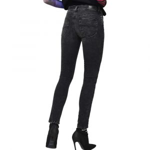 Diesel Roisin - Jean skinny taille mi-haute - Noir délavé