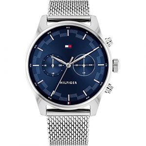 Tommy Hilfiger Montre Hommes - Quartz - Multi-Cadrans - Bracelet Acier inoxydable Argent - 1710420