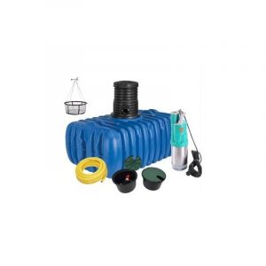 Viva Système-Kit de stockage et de récupération d'eau de pluie à enterrer plat 3000L