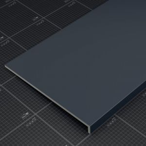 Appui de fen&ecirc;tre PVC l. 40 cm x &eacute;p. 9 mm - Anthracite - 100 cm