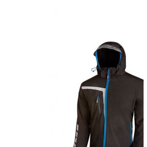 U-Power Veste de travail non doublée Soft Shell - QUICK Black Carbon - PE114BC - taille: 4XL - Noir