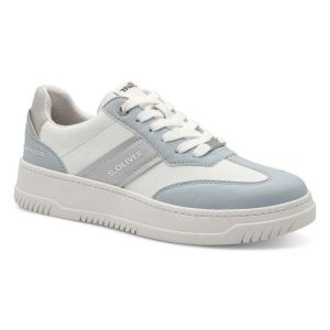 s.Oliver Femme Damen Sneaker Low 5-23623-43 Basket, Bleu Clair COM, 37 EU