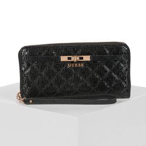 Guess Portefeuille IDRA SLG LARGE ZIP AROUND Noir - Taille Unique