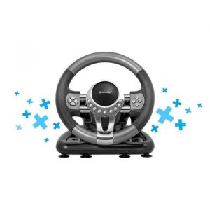 Volant de Jeu - Defender - Forsage GTR - USB - 12 Boutons - Compatible Windows 10