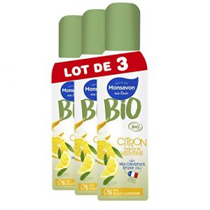 Image de Monsavon Bio Déodorant Femme Brume Citron Touche de Verveine 150ml