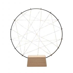 Image de Konstsmide Silhouette LED petit anneau avec pied de bois