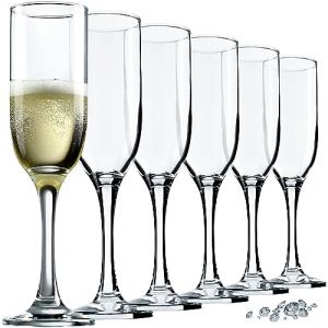 Kadax - Prosecco Verres à Champagne 210 ml lot de 6 Verres