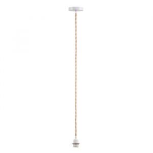 Cordon &eacute;lectrique corde pour suspension blanc Ostaria