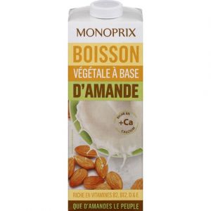 Monoprix Bio Boisson v&eacute;g&eacute;tales &agrave; base d'amande