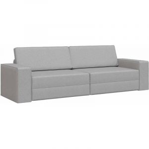 VidaXL Canapé-lit Gris nuage 245 x 78 x 77 cm tissu