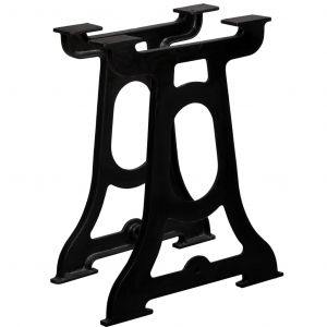 VidaXL Pied de table de salle à manger 2 pcs Cadre en Y Fonte